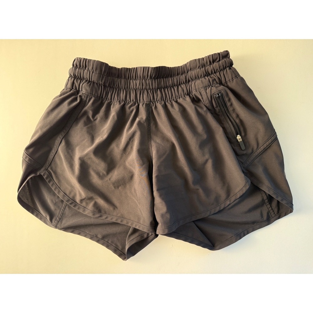 Lululemon Athletic Shorts 3.5" Inseam Size 4 Black High Waisted Lined Yoga